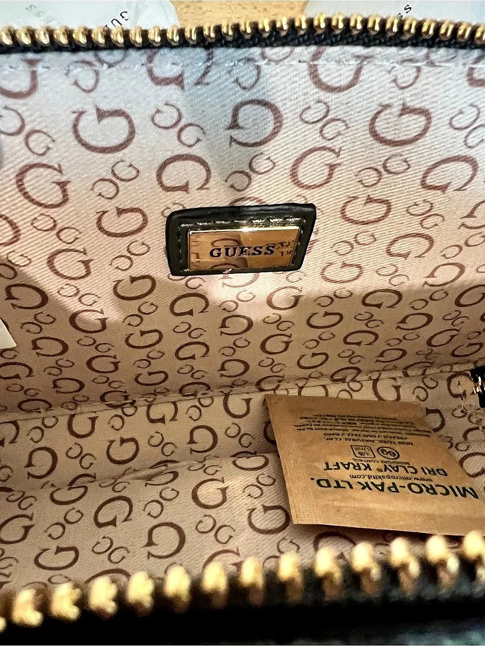 GUESS Logo Crossbody Bag Gray & Black